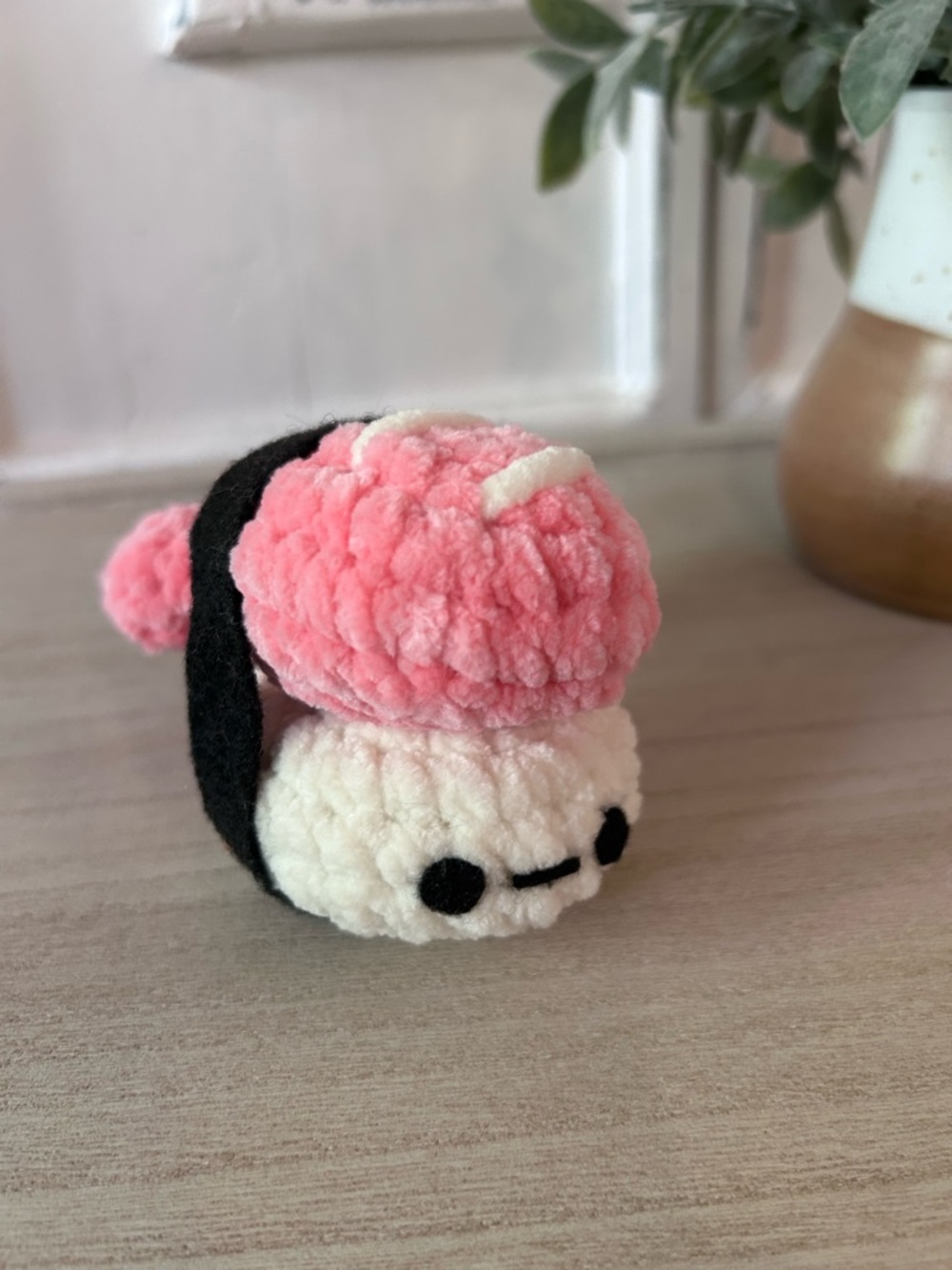 🍣 Little Sushi Wrap Hand-Crocheted Plush